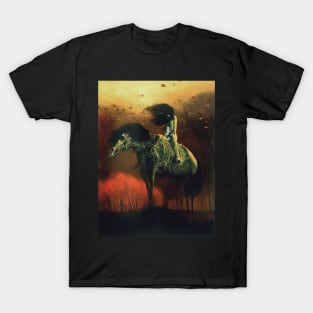 Untitled (Horse Rider), by Zdzisław Beksiński T-Shirt